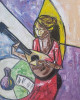 Lady with mandolin