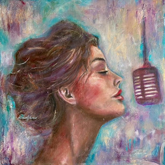 Singing the blue song Singing the blue song