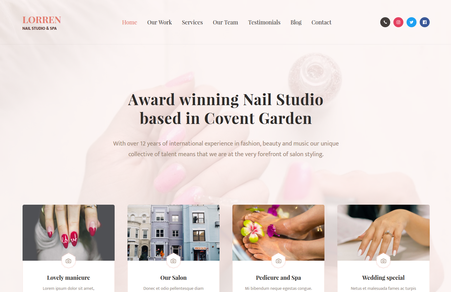 site for nail studio