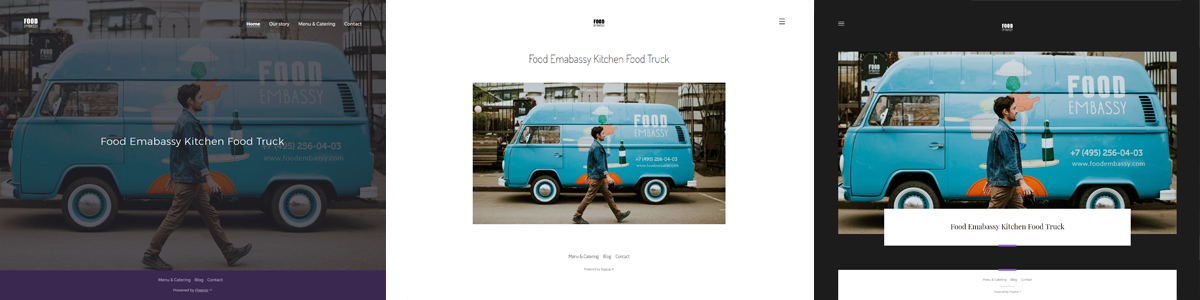 Food truck templates